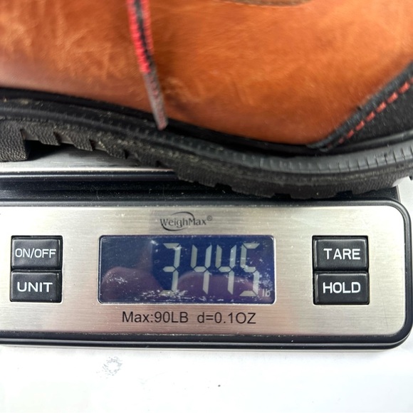 Red Wing Boots Mens 7.5 Brown Leather Lace Up Safety Cap Toe Workwear 4803 - Picture 8 of 11